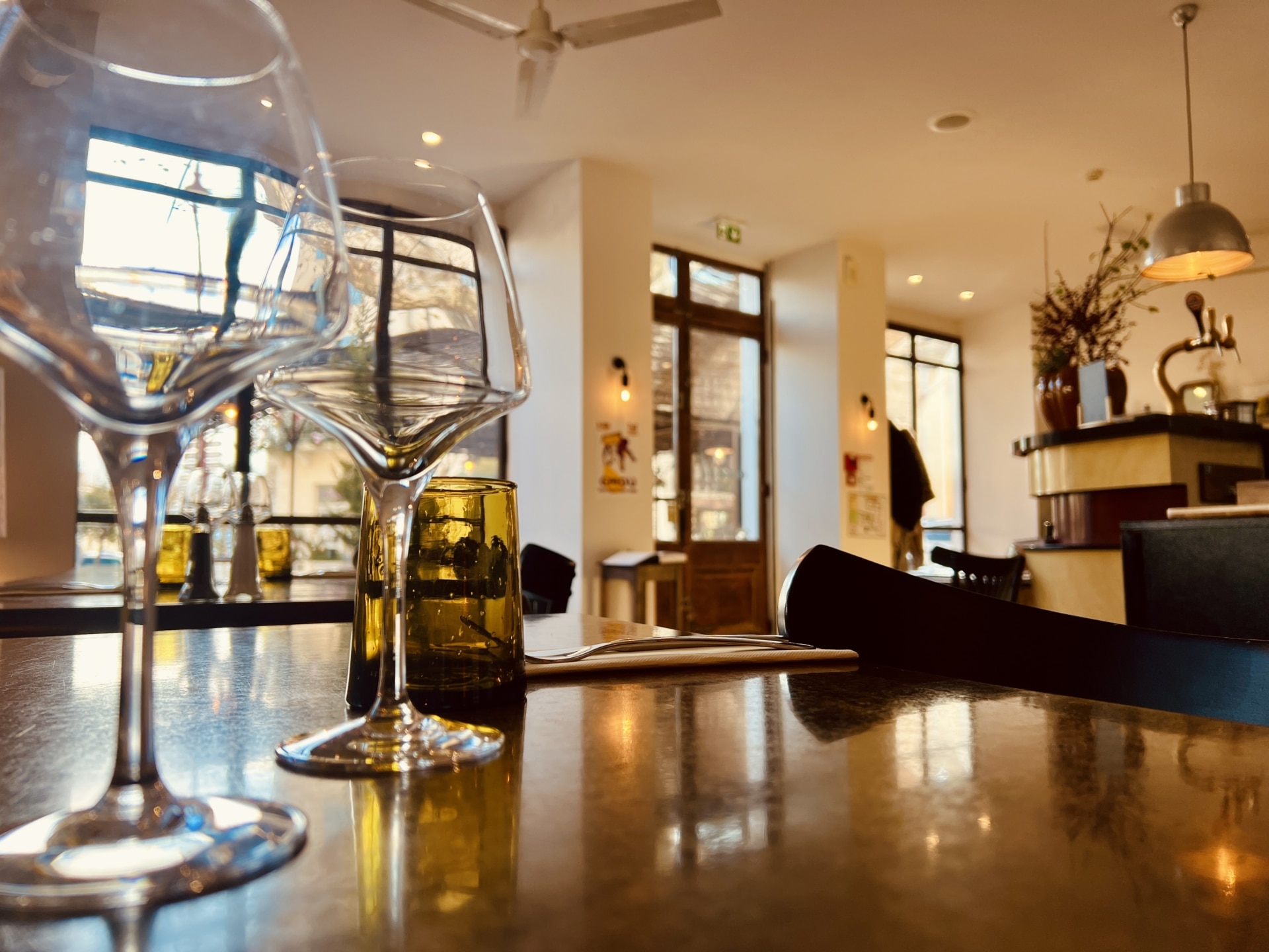 Le restaurant Pantoufle et sa verrière lumineuse