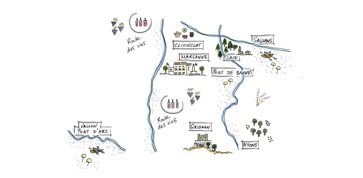 Illustration des villages de caractère et activités à faire en Drôme provençale